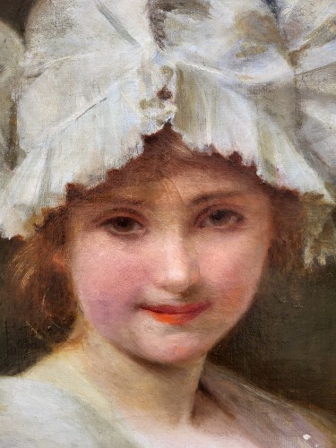 Paintings & Drawings  - Marie-Anne TOUDOUZE, Portrait of a young girl