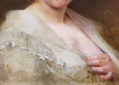 Marie-Anne TOUDOUZE, Portrait d'une jeune fille - Galerie Saint Martin