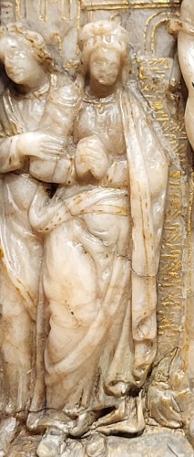 Religious Antiques  - The Crucifixion, alabaster from Mechelen 17th century