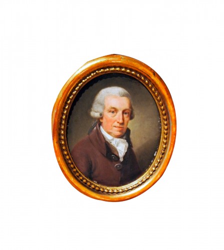 Probably a miniature portrait of George Washington 18th century 