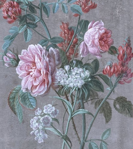 Paire d'aquarelles de fleurs par Francois Nicolas Laurent (1780-1828) - Galerie Saint Martin