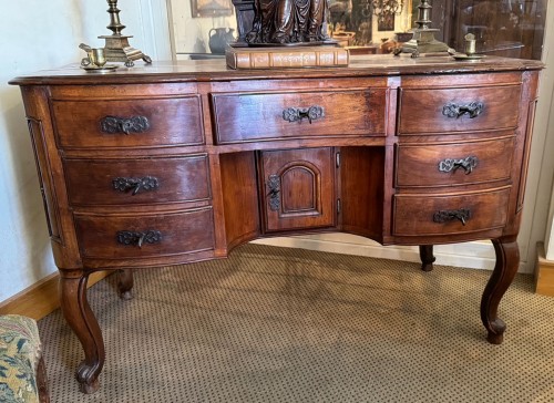 Regency pedestal desk - Furniture Style French Regence