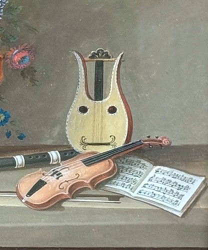  - A pair of Still life gouaches - Lelong  (1779-1814)