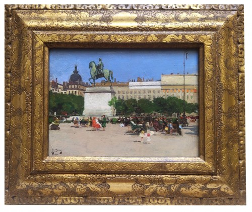 Lyon, Place Bellecour - André Devambez (1867-1944)