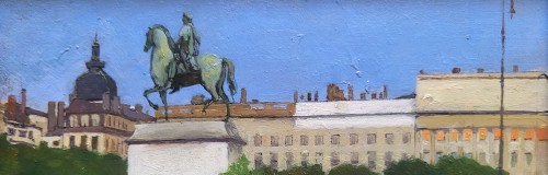 20th century - Lyon, Place Bellecour- André Devambez (1867-1944)