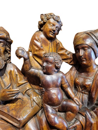 Holy Family - Germany early 15th century  - Religious Antiques Style 