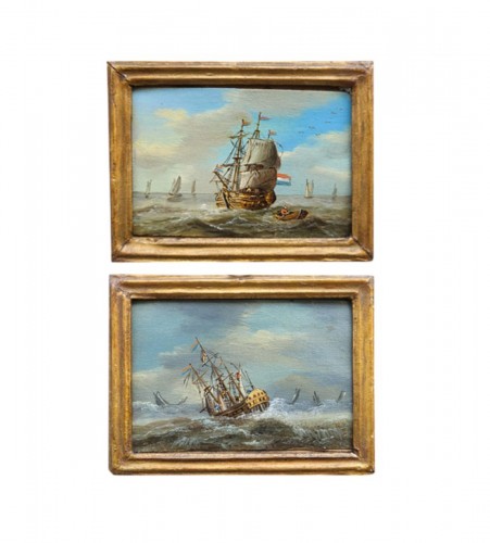 Pair of small Marines dated1788 and 1798