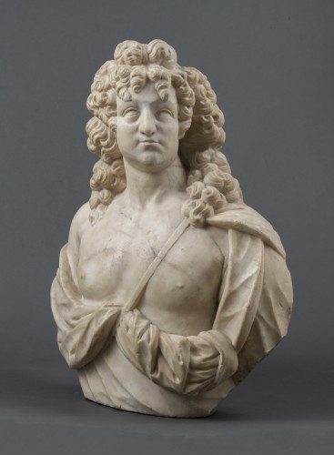 Sculpture Sculpture en Marbre - Buste d'Apollon en marbre, Venise, 17e siècle