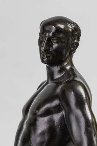 Jules César en bronze - Italie, fin du XVIIe siècle - Sculpture Style Régence