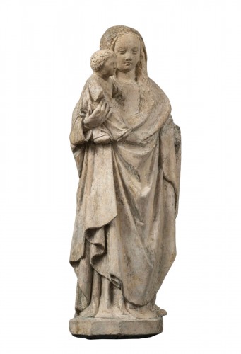 Vierge à l'Enfant, Bourgogne 3/4 du XVe siècle, entourage de Jean de la Huerta