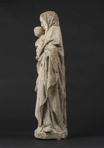 11th to 15th century - Virgin and Child, Burgundy 3/4 of the 15th, Entourage of Jean de la Huerta