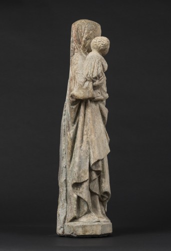 Moyen Âge - Vierge à l'Enfant, Bourgogne 3/4 du XVe siècle, entourage de Jean de la Huerta