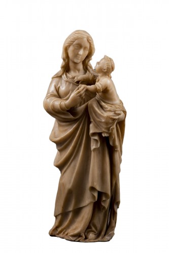 Vierge et l 'Enfant en albatre