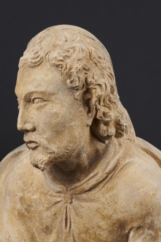 Bust of a man in limestone from the French Renaissance - Renaissance