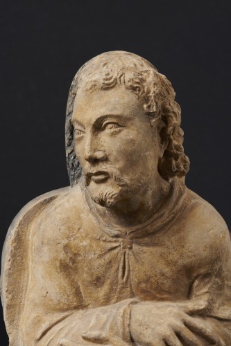 Antiquités - Bust of a man in limestone from the French Renaissance