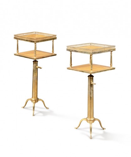 Mobilier Table & Guéridon - Paire de guéridons de la Maison Meilleur