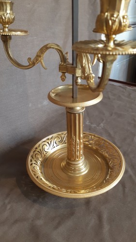 18th century - Gilt bronze bouillotte lamp, Directoire period