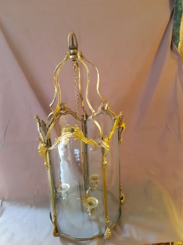 Bronze lantern of the Transition period - Lighting Style Transition