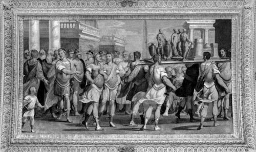 Bernardo CASTELLO ( 1557 - 1629 ), Triumph of Marcellus in Syracuse - Paintings & Drawings Style Renaissance