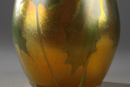 Vase TIFFANY New York en verre irisé circa 1910 - Galerie Théorème