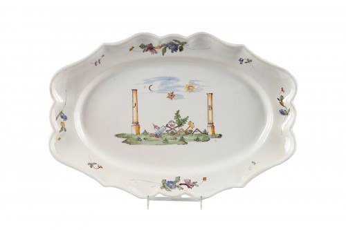 18th century earthenware Masonic dish 