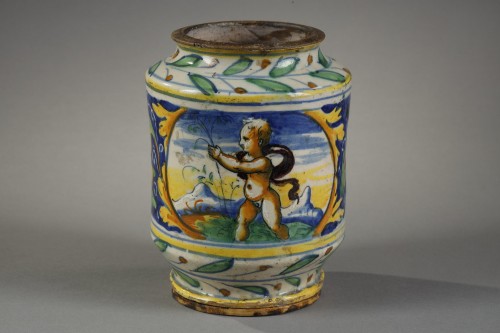 Porcelain & Faience  - Albarello, 16th century Venice workshop of Maestro Domenico