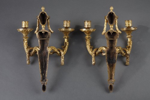 Transition - Pair of Antique style arm lights attributed to Jean-Louis PRIEUR circa 1770