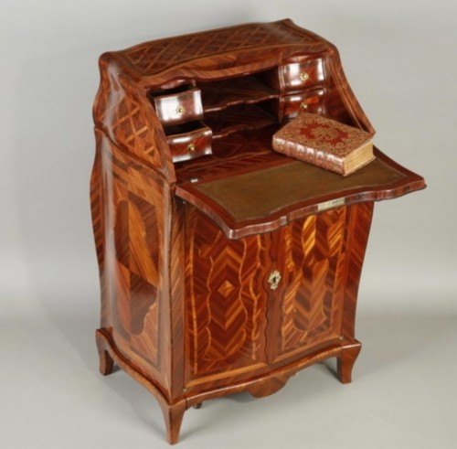 Mobilier Bureau et Secrétaire - Pierre Migeon IV (1696-1758) Secrétaire et sa genouillère vers 1740-1750