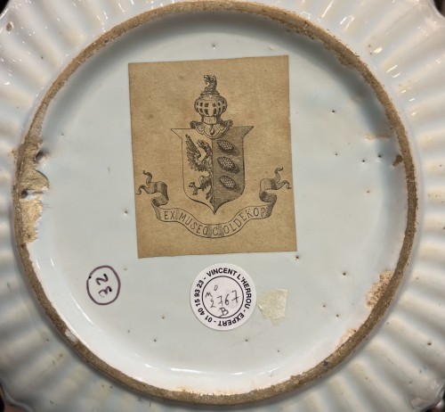 Coupe en faïence de Lille premier tiers XVIIIe siècle - Céramiques, Porcelaines Style 