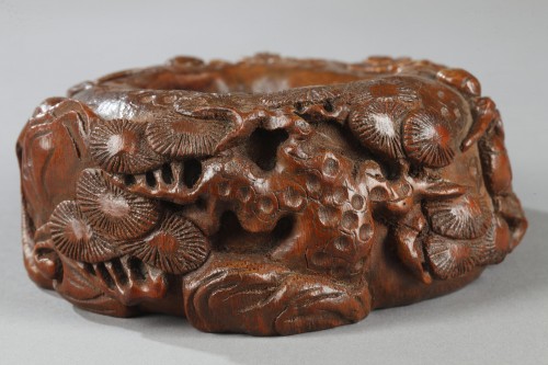 Carved bamboo scholar&#039;s calligraphy object ,China 19th century  - 