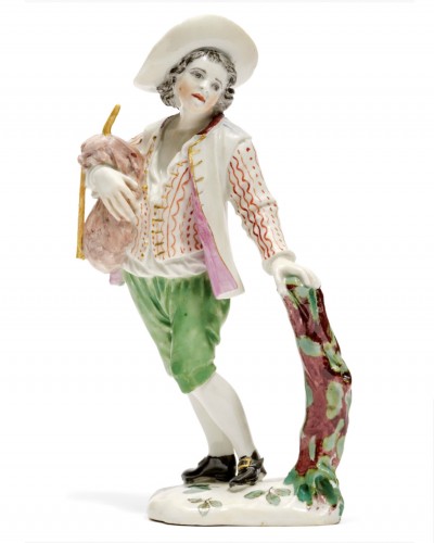 Figurine en porcelaine de Strasbourg XVIIIe siècle