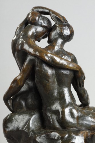Antiquités - Couple assis - Louis-Eugene DEJEAN (1872-1953)
