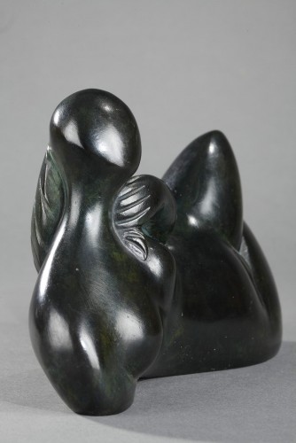 Sculpture Sculpture en Bronze - Femme à la natte - Baltasar LOBO (1910-1993)