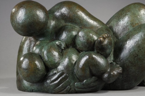 The Cradle - Baltasar LOBO (1910-1993) - Sculpture Style Art Déco