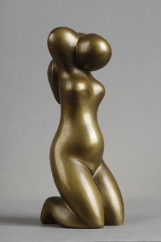 Nude kneeling - Baltasar LOBO (1910-1993) - Sculpture Style 50