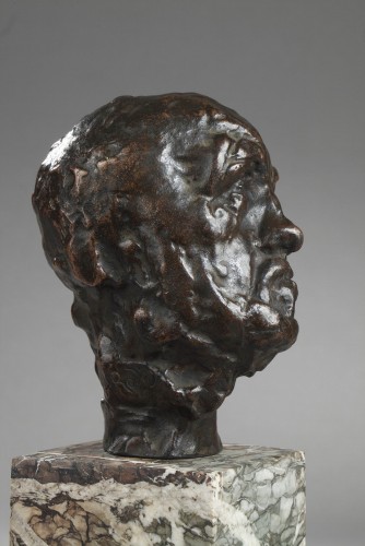 Petite tête de l'Homme au nez cassé - Auguste RODIN (1840-1917) - 