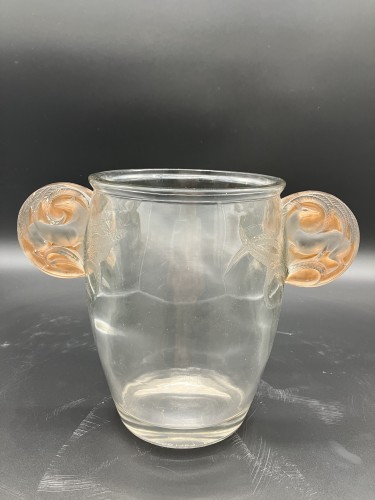 XXe siècle - René Lalique - Vase Yvelines art déco biches sur les anses