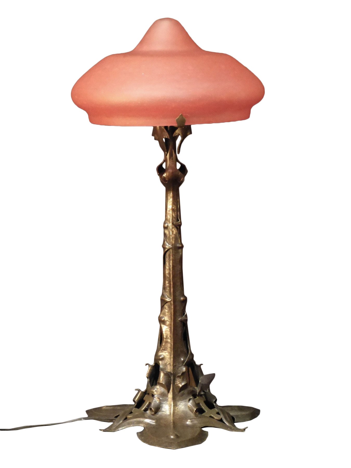 Oriëntatiepunt Makkelijk te gebeuren wolf Daum et Majorelle - Art nouveau lamp "Aux Chardons" - Ref.98529