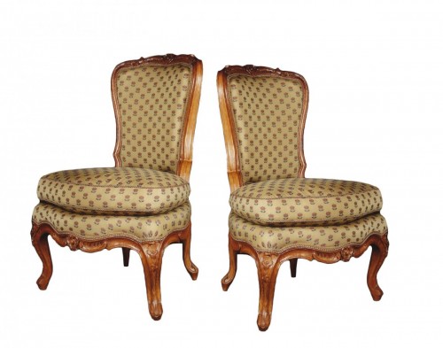 A rare pair of Regence chairs