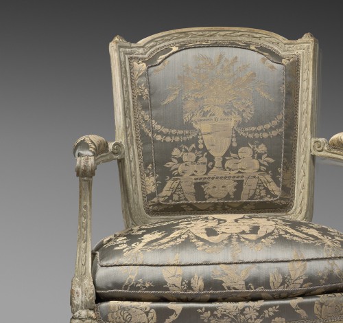 Large paire de fauteuils estampillée Boulard, époque Louis XVI - Galerie Wanecq