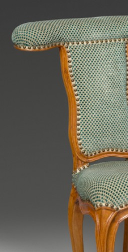 Seating  - A Louis XV pair of Voyeuses chairs