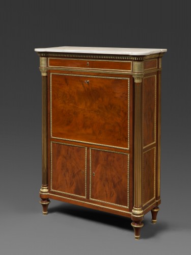 Important secrétaire d'époque Louis XVI - Mobilier Style Louis XVI