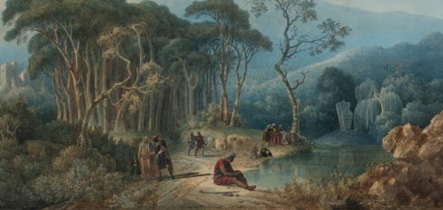 Louis François Cassas (1756-1827) - Paysage Oriental - Galerie William Diximus