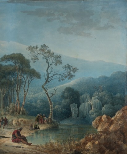 XVIIIe siècle - Louis François Cassas (1756-1827) - Paysage Oriental