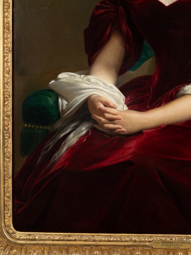 Alexis Joseph PERIGNON (1808-1882) - Portrait de femme - Napoléon III