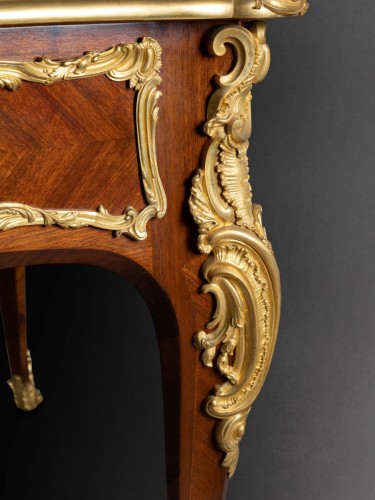 Bureau plat d'époque Napoléon III par Paul Sormani (1817 - 1877) - Mobilier Style Napoléon III