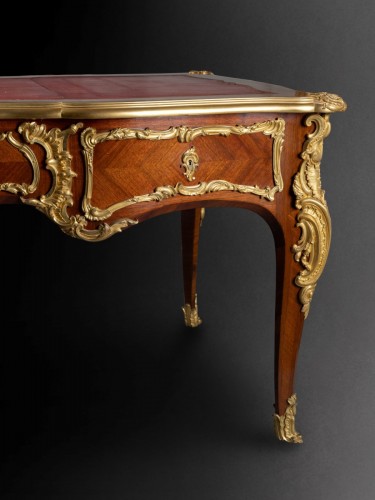 Mobilier Bureau et Secrétaire - Bureau plat d'époque Napoléon III par Paul Sormani (1817 - 1877)