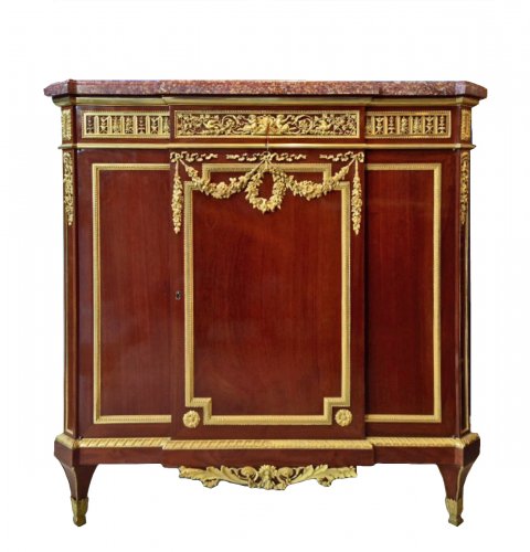 Side cabinet by Henry Dasson 1879