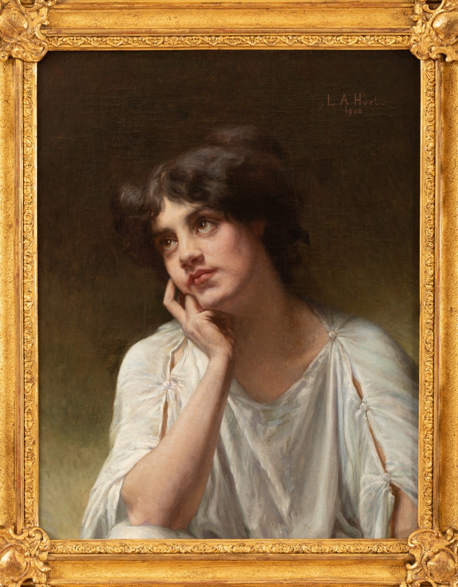 portrait woman painting