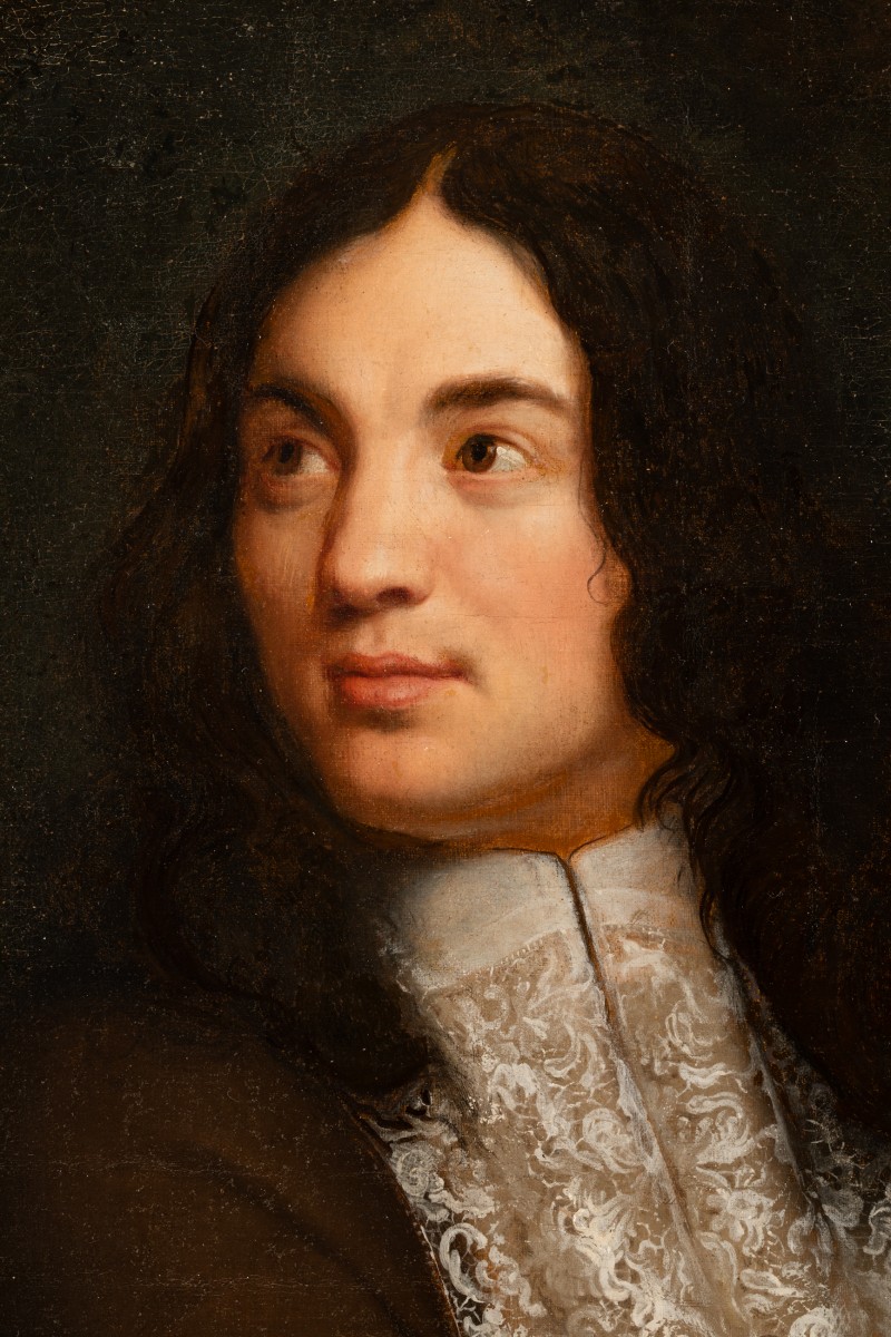 Presumed portrait of Antoine Coysevox - Attributed to Charles Le Brun ...
